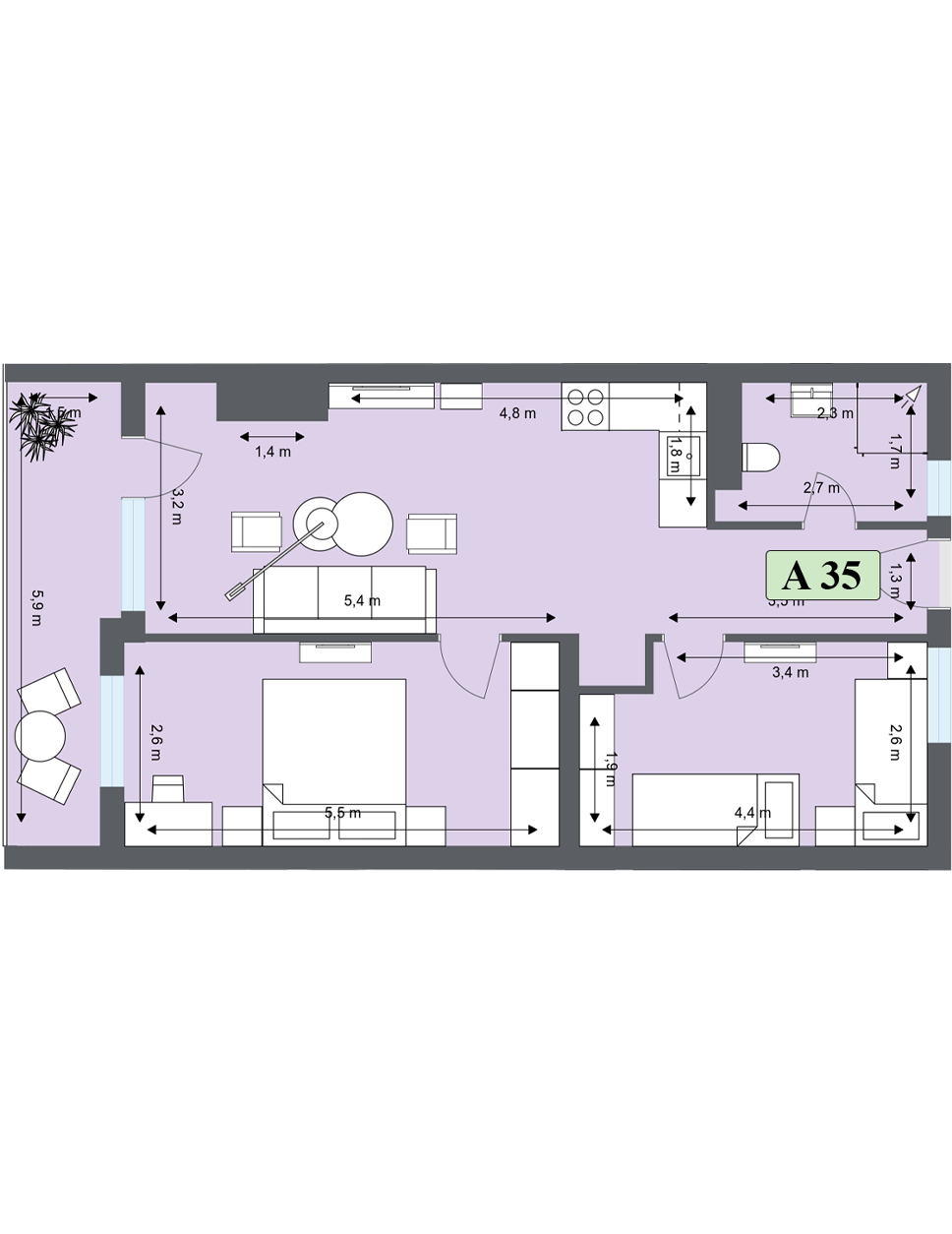 НОВОЕ СТРОИТЕЛЬСТВО Продаются апартаменты в отреставрированном комплексе Ku-Ku-Riak БАНСКО — изображение 7
