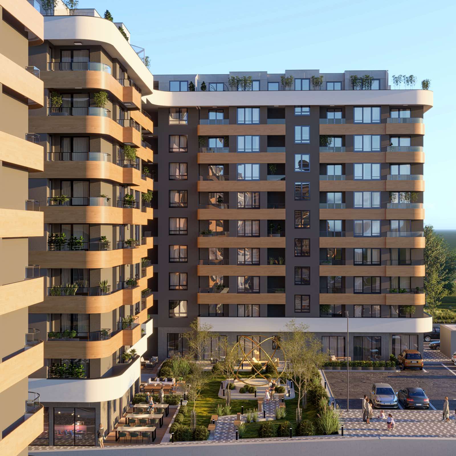 НОВОЕ СТРОИТЕЛЬСТВО Студия в АТЛАС 3, ЖК AZIMUTH, Бургас, Болгария — изображение 14