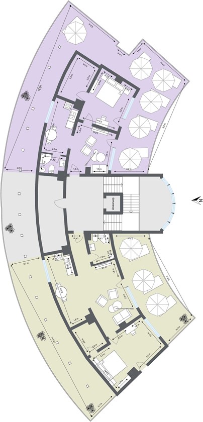 Продаются апартаменты в отреставрированном комплексе АКВАМАРИН, Обзор — изображение 14
