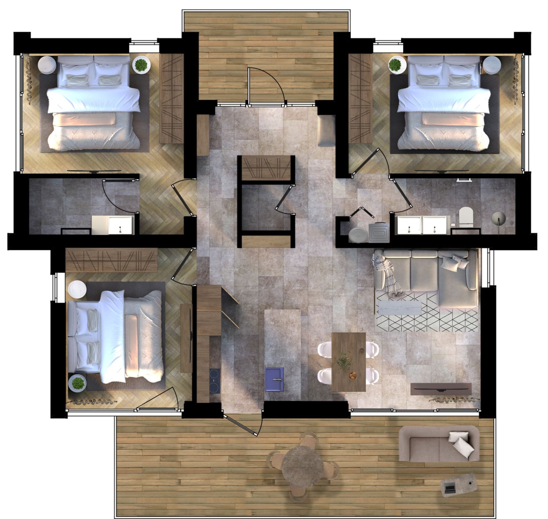 НОВОЕ СТРОИТЕЛЬСТВО Виллы в комплексе Forest Residence, Варна — изображение 3