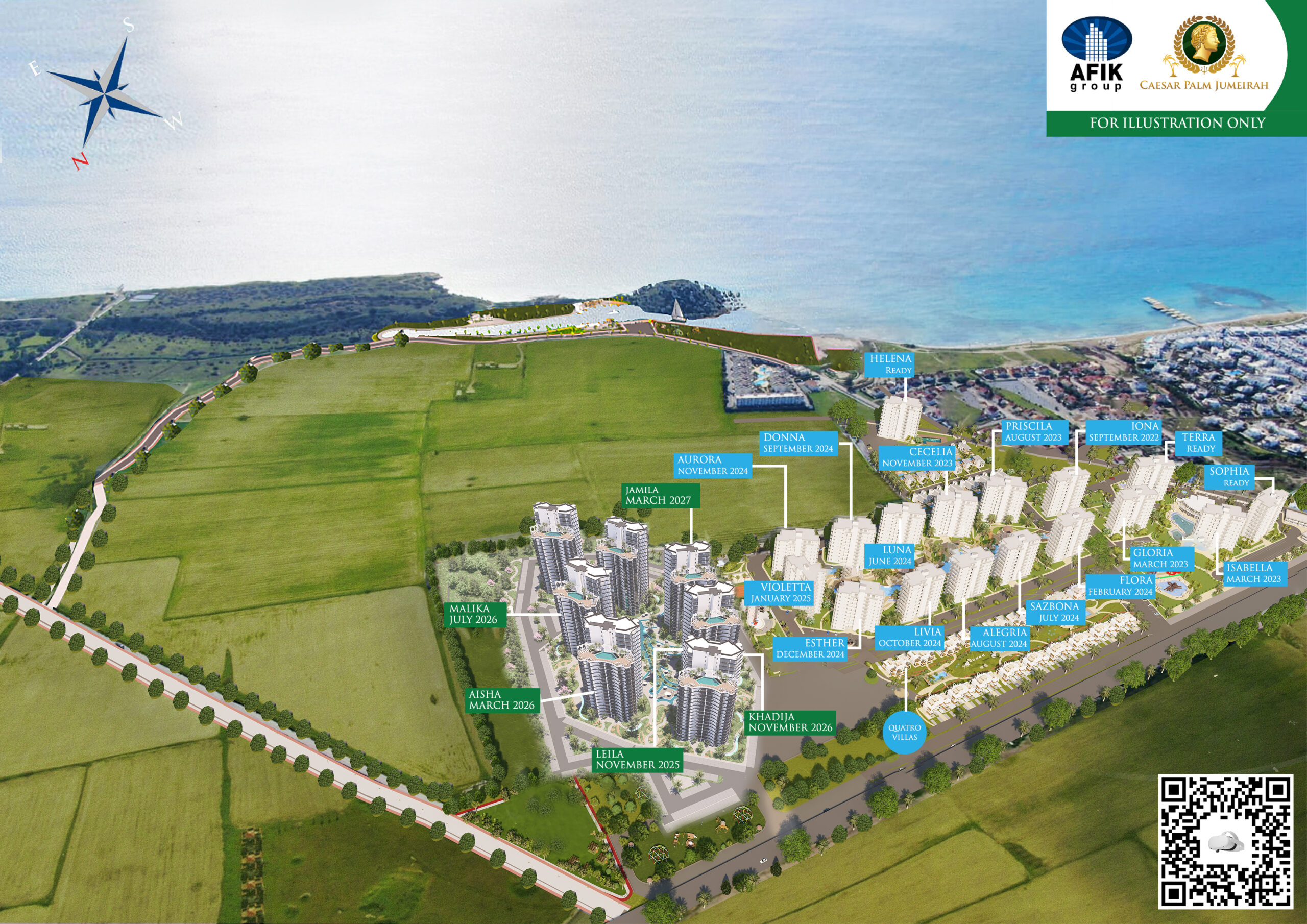 НОВОЕ СТРОИТЕЛЬСТВО Проект CAESAR PALM JUMEIRAH Недвижимость на Северном Кипре — изображение 2