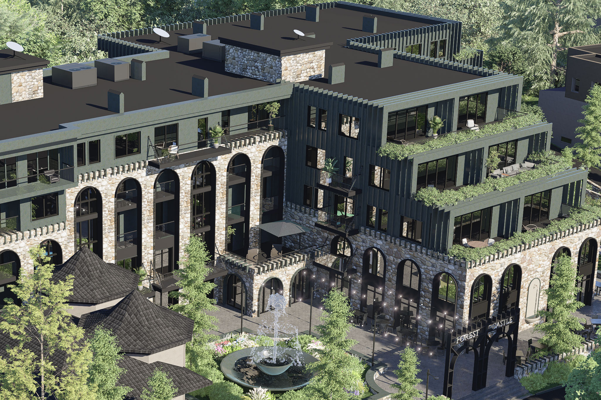 НОВОЕ СТРОИТЕЛЬСТВО Апартаменты в комплексе ЖК FOREST CASTLE , Варна — изображение 7