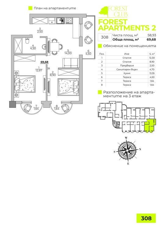 НОВОЕ СТРОИТЕЛЬСТВО АПАРТАМЕНТЫ В КОМПЛЕКСЕ Forest Apartments 2 ВАРНА — изображение 22