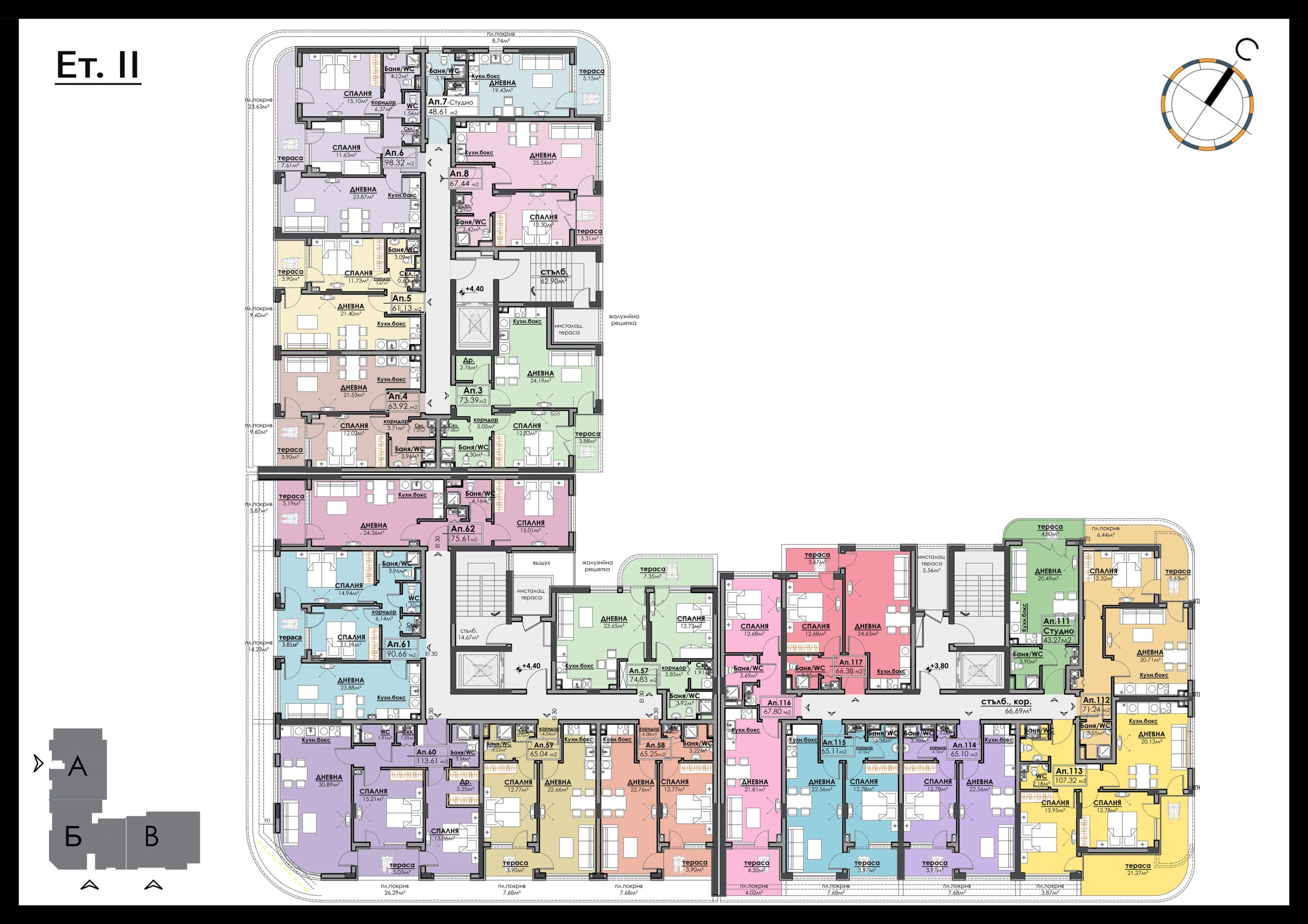 НОВОЕ СТРОИТЕЛЬСТВО АПАРТАМЕНТЫ В КОМПЛЕКСЕ AZIMUTH АТЛАС 3 БУРГАС — изображение 11