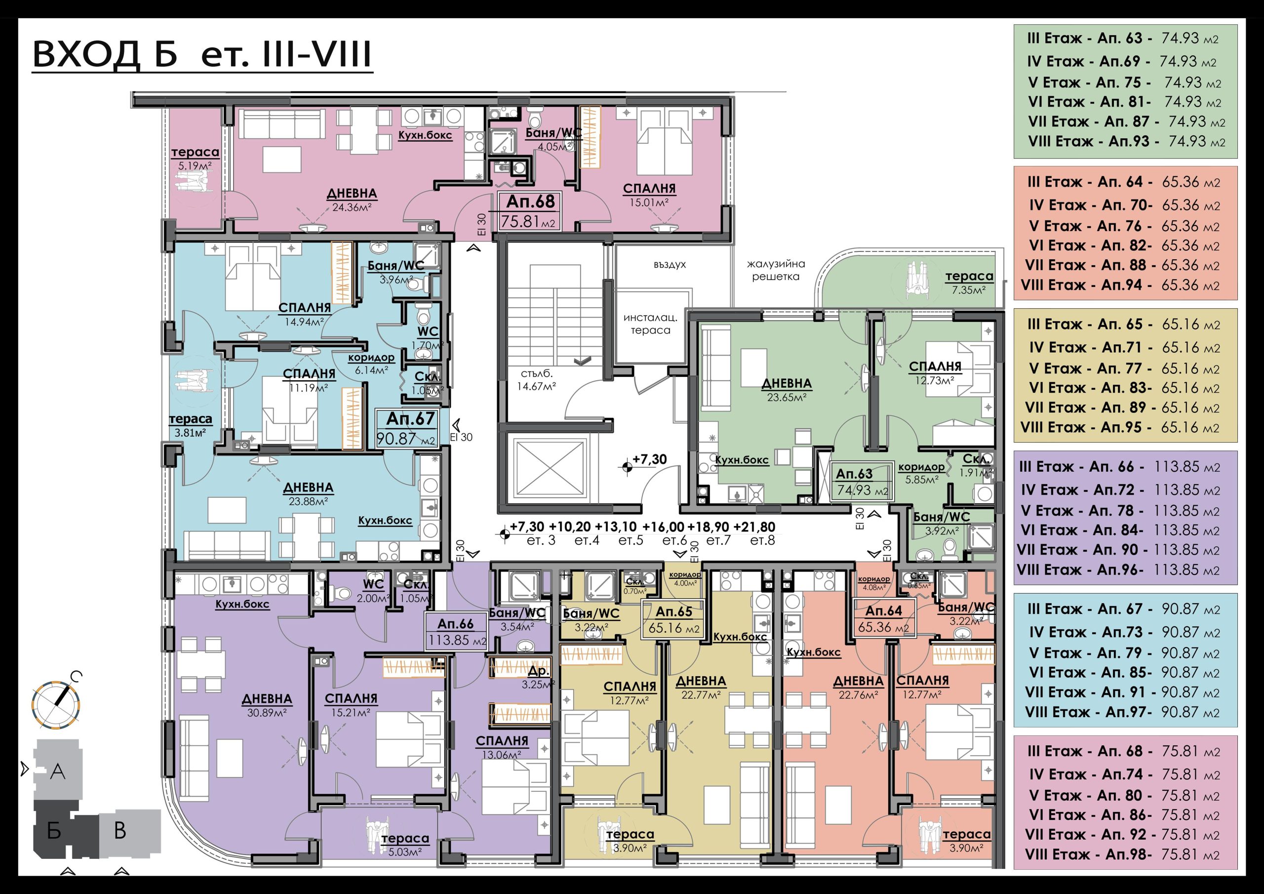НОВОЕ СТРОИТЕЛЬСТВО АПАРТАМЕНТЫ В КОМПЛЕКСЕ AZIMUTH АТЛАС 3 БУРГАС — изображение 13