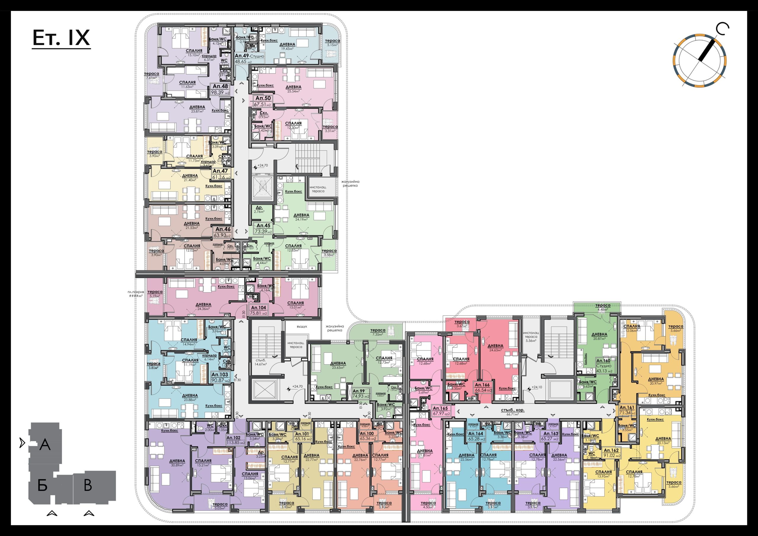 НОВОЕ СТРОИТЕЛЬСТВО АПАРТАМЕНТЫ В КОМПЛЕКСЕ AZIMUTH АТЛАС 3 БУРГАС — изображение 15