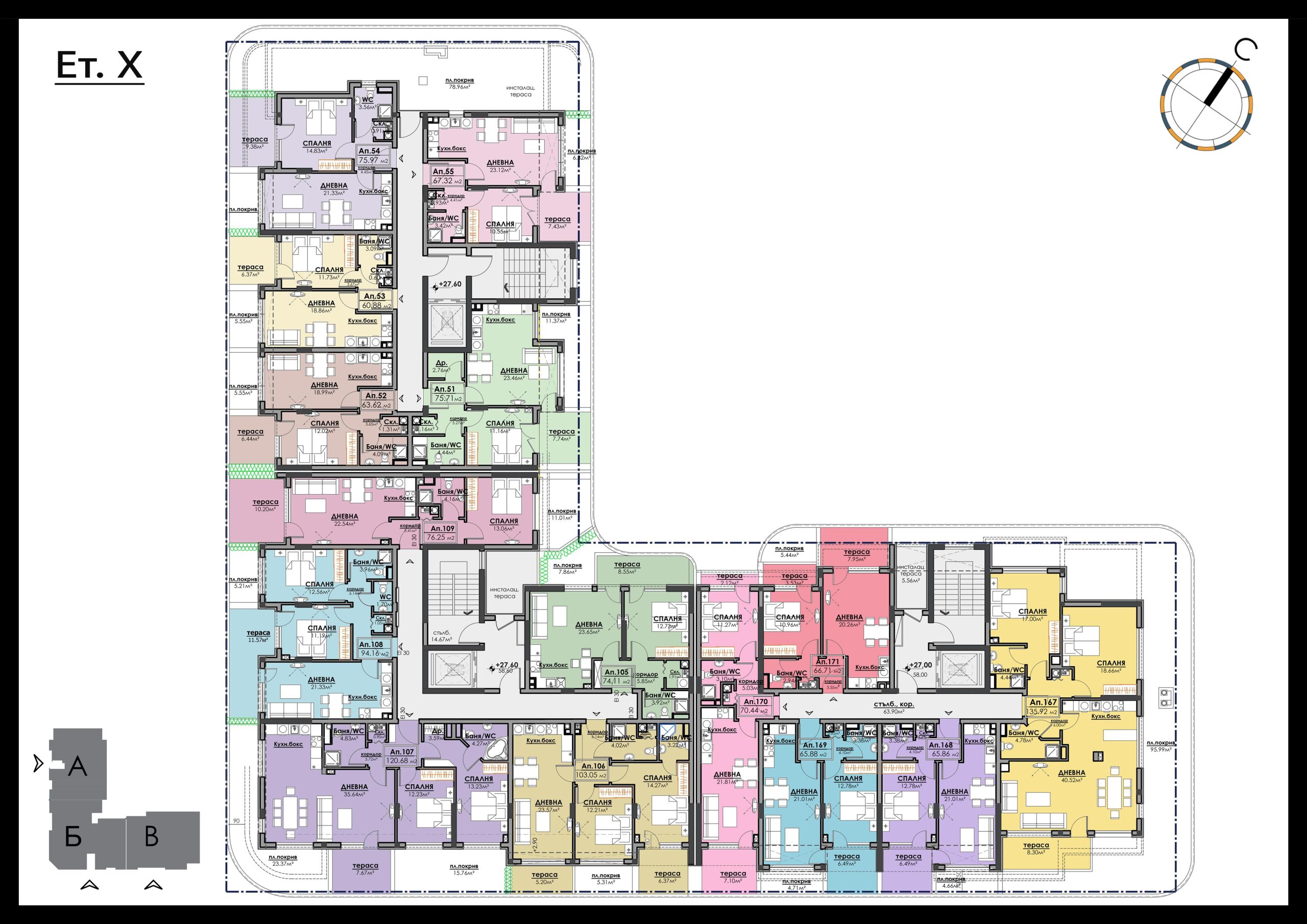 НОВОЕ СТРОИТЕЛЬСТВО АПАРТАМЕНТЫ В КОМПЛЕКСЕ AZIMUTH АТЛАС 3 БУРГАС — изображение 16