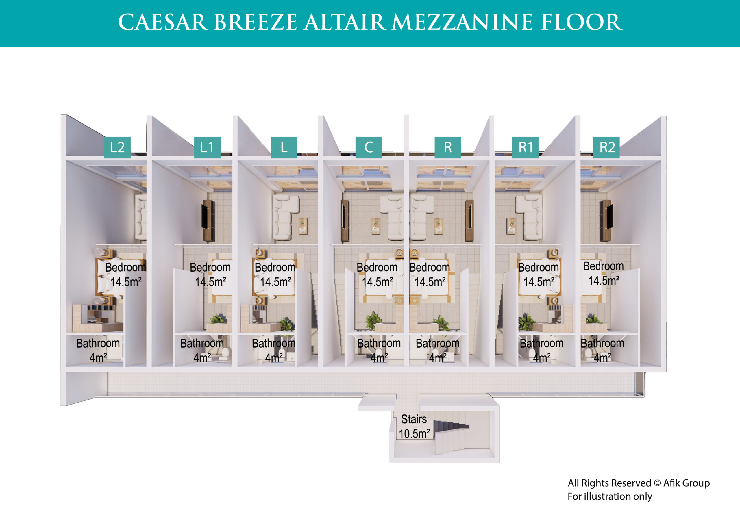 НОВОЕ СТРОИТЕЛЬСТВО Проект CAESAR BREEZE Недвижимость на Северном Кипре — изображение 13