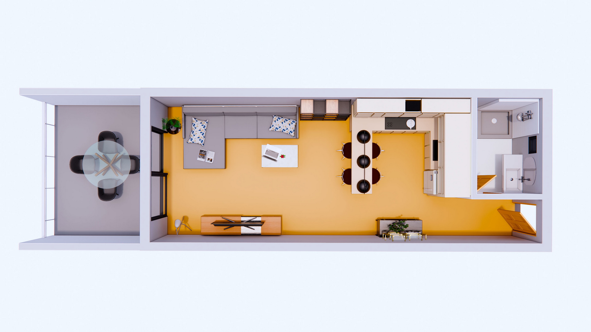 НОВОЕ СТРОИТЕЛЬСТВО Апартаменты-студия в комплексе Caesar Blue Северный Кипр — изображение 2