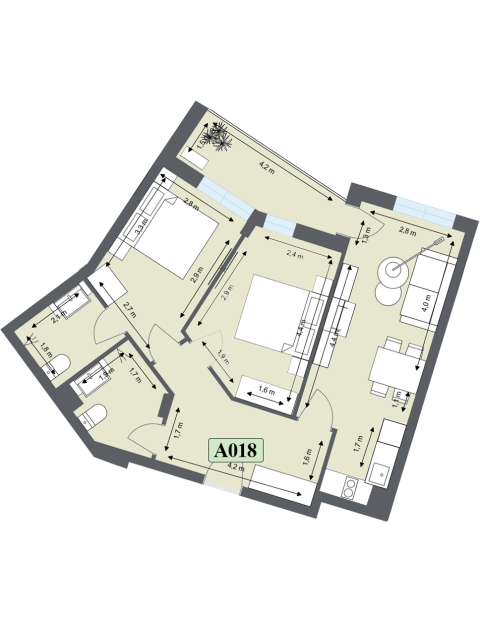 НОВОЕ СТРОИТЕЛЬСТВО Апартаменты в комплексе на вершине БАНСКО — изображение 14