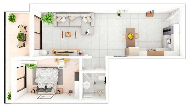 НОВОЕ СТРОИТЕЛЬСТВО Апартаменты комплекса Caesar Resort 1+1 Апартаменты 69 м2