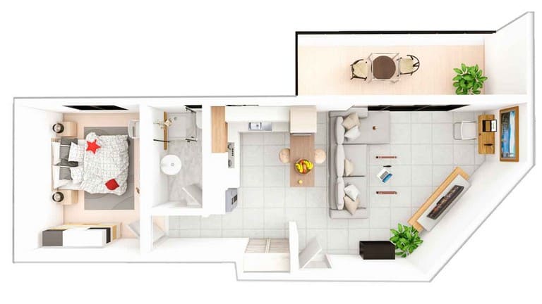 НОВОЕ СТРОИТЕЛЬСТВО Апартаменты комплекса Caesar Resort 1+1 Апартаменты 60 м2